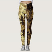 A Splash Of Golden Brown 2 Leggings (Voorkant)