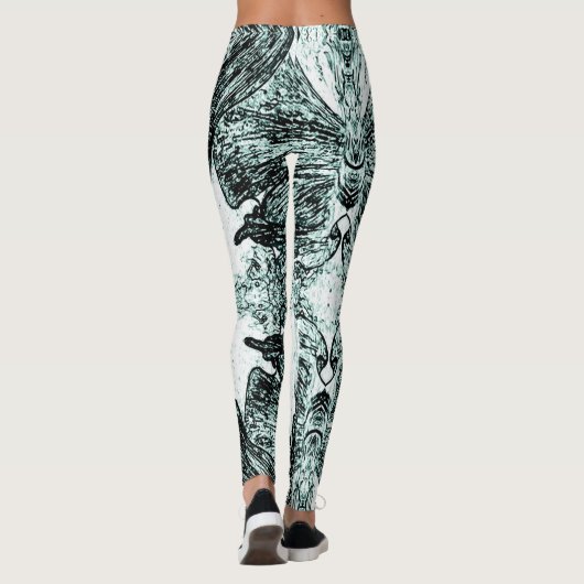 A Splash Of Green  Leggings (Achterkant)