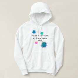 "A splash of joy" hoodie for men