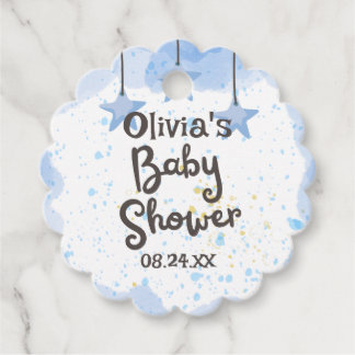 A Splash of Joy: Waterverf Baby shower Bedankjes Labels