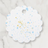 A Splash of Joy: Waterverf Baby shower Bedankjes Labels (Achterkant)