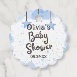 A Splash of Joy: Waterverf Baby shower Bedankjes Labels