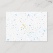 A Splash of Joy: Waterverf Baby shower Informatiekaartje (Achterkant)