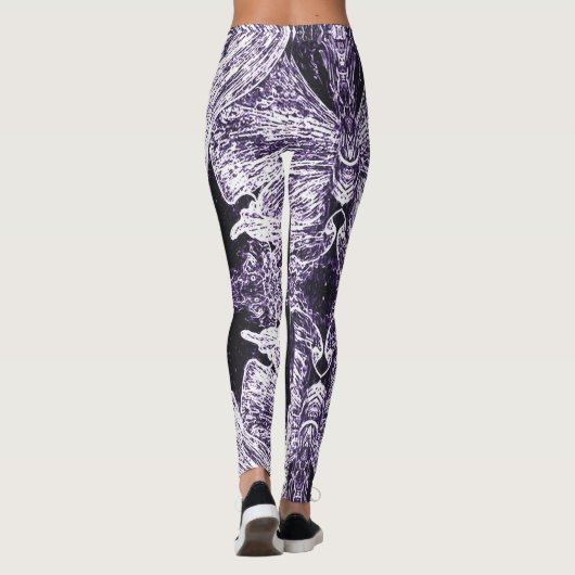 A Splash Of Purple 2 Leggings (Achterkant)