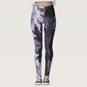 A Splash Of Purple 2 Leggings (Voorkant)