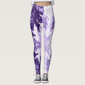 A Splash Of Purple Leggings (Voorkant)