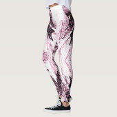 A Splash Of Rose Pink Leggings (Links)