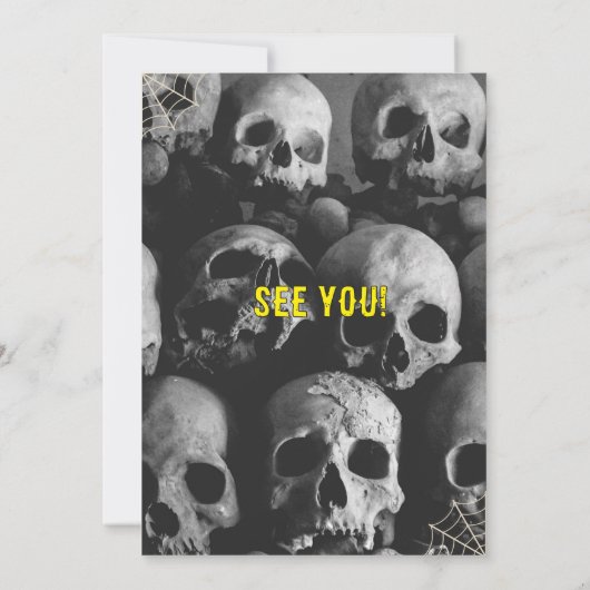 A spooky Halloween invitation fe Kaart (Achterkant)