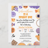 A Spooky One" Halloween 1e verjaardag uitnodiging (Voorkant)