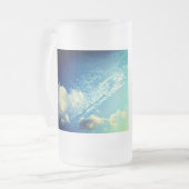 A sprinkling in the clouds matglas bierpul (Voorkant links)