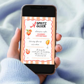 A Spritz Older Any Age Cocktail Birthday Party Kaart