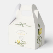 A Squeeze of Thanks Lemon Citrus Baby Shower Bedankdoosjes (Achterkant)