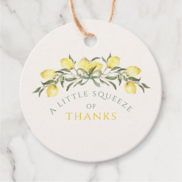 A Squeeze of Thanks Lemon Citrus Baby Shower Bedankjes Labels