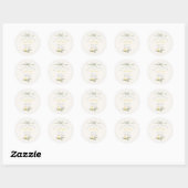 A Squeeze of Thanks Lemon Citrus Baby Shower Ronde Sticker (Vel)
