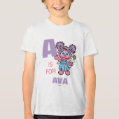 A staat voor Abby Cadabby Tri-Blend Shirt (Voorkant)