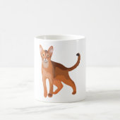 A staat voor Abyssinian Cat Koffiemok (Center)