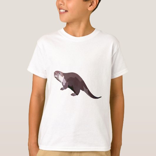 A staat voor African Clawless Otter T-shirt (Voorkant)