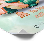 A staat voor Alligator – Alphabet Nursery Poster (Hoek)