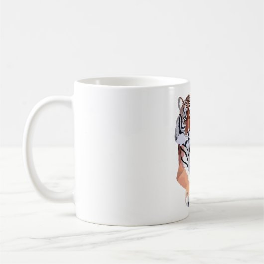 A staat voor Amoer Tiger Koffiemok (Links)