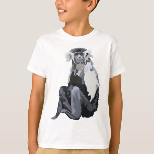 A staat voor Angolan Colobus Monkey T-shirt