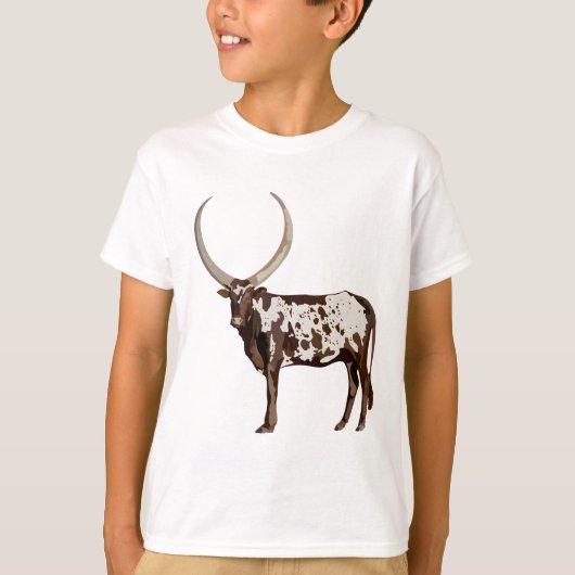 A staat voor Ankole Cattle T-shirt (Voorkant)