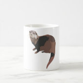 A staat voor Asian Small Clawed Otter Koffiemok (Center)