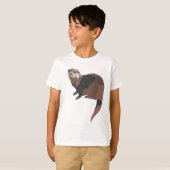 A staat voor Asian Small Clawed Otter T-shirt (Voorkant volledig)