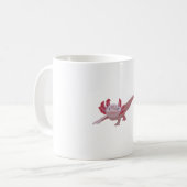A staat voor Axolotl Koffiemok (Voorkant links)