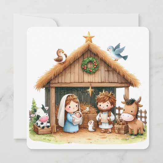 A Stable Full of Joy Feestdagenkaart (Voorkant)