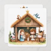 A Stable Full of Joy Feestdagenkaart (Voorkant / Achterkant)