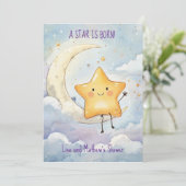A Star is Born Baby Digitale Download Uitnodiging (Staand voorkant)