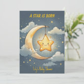 A Star is Born Baby Digitale Download Uitnodiging (Staand voorkant)