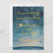 A Star is Born Baby Digitale Download Uitnodiging (Achterkant)
