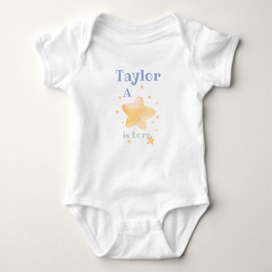 A star is born - baby name  romper (Voorkant)