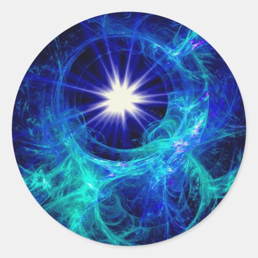 A star is born ronde sticker (Voorkant)