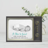 A Star is Born TV Baby Geboorteaankondiging Foto Aankondiging (Staand voorkant)