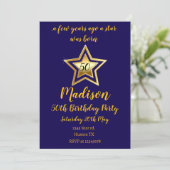 A Star was Born verjaardagsuitnodiging voor elke l Kaart (Staand voorkant)