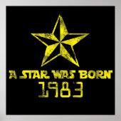  A Star werd in 1983 geboren als Yellow Star Poster (Voorkant)