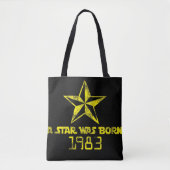 A Star werd in 1983 geboren als Yellow Star Tote Bag (Voorkant)