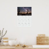  A starry night sky  photo 2026 white calender Poster (Keuken)