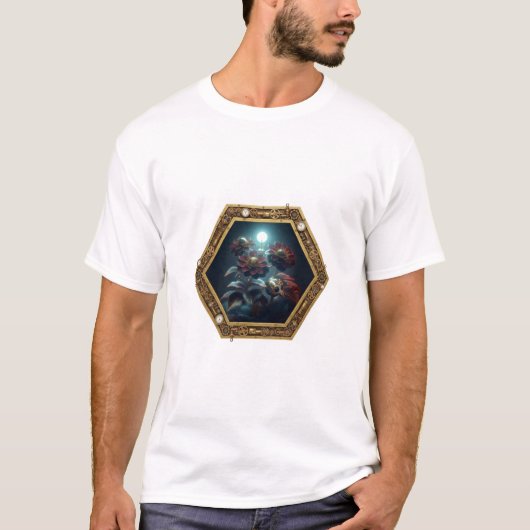 A Steampunk Hummingbird In A Steampunk Frame T-shirt (Voorkant)