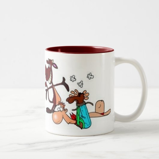 A Steer's Revenge Tweekleurige Koffiemok (Rechts)