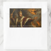 A sticker of The Drone Lord fighting (Tas)