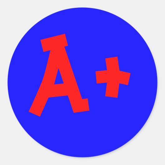 A+-sticker Ronde Sticker (Voorkant)