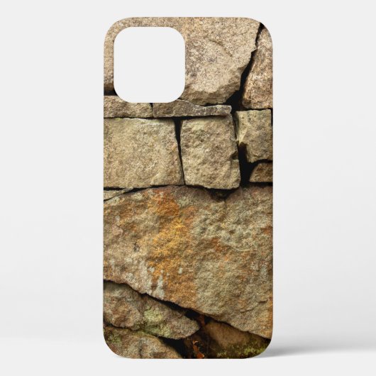 A stone wall made of cobblestones background textu Case-Mate iPhone case (Achterkant)