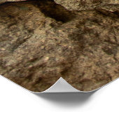 A stone wall made of cobblestones background textu poster (Hoek)