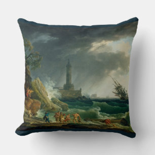 A Storm voor de Middellandse Zeekust Kussen