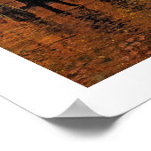 A Street at Night (olie op het paneel) Poster (Hoek)