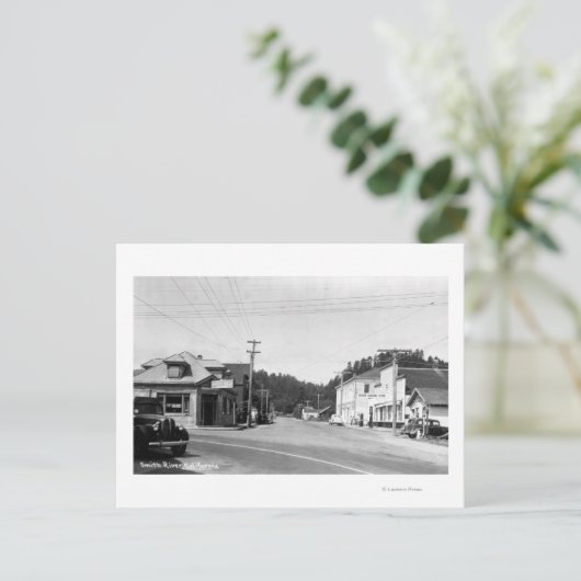 A Street Corner Scene Briefkaart (Staand voorkant)