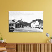 A Street Corner Scene Canvas Afdruk (Insitu (Woonkamer))